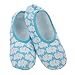 Snoozies W Blue Hippos Skinnies Size Large