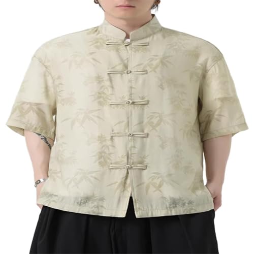 Chemise Chinoise Homme en Coton Rayé | Costume Tang Traditionnel