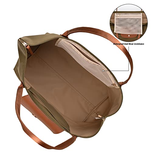 Gm Likkie Shoulder Tote Bag For Women, Nylon Top-Handle Purse, Foldable Weekend Hobo Handbag thumb #4