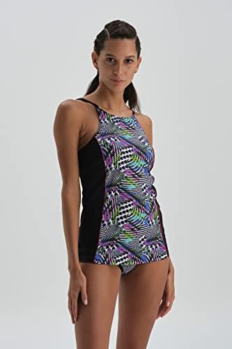 Dagi Kadın Yüzücü Elbiseli Mayo, Örme, Siyah, 38 - Görsel 4