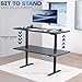 VIVO Electric 60 x 30 inch Stand Up Desk, Height Adjustable, Black Top Black Frame, DESK-KIT-0B6B