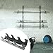 JISADER Wall Mounted Barbell Holder Bar Hanger Sturdy Heavy Duty with Pads Hanging Barbell Rack Fitness Equipment for Gym