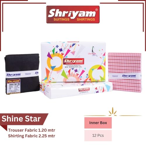 Image of Unstitched Plain Shirt and Trouser Fabric Combo Gift set - Cotton Blend Material - 2.25m Shirt Cloth - 1.20m Pant Cloth