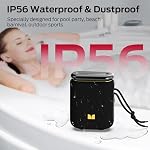 Monster Atomic Pebble Bluetooth Speaker, Portable Wireless Speaker with 20W Loud Sound, Bluetooth 6.0, Support 100+TWS Pairing, IP56 Waterproof, 15H Playtime, Outdoor Speaker for Party Home