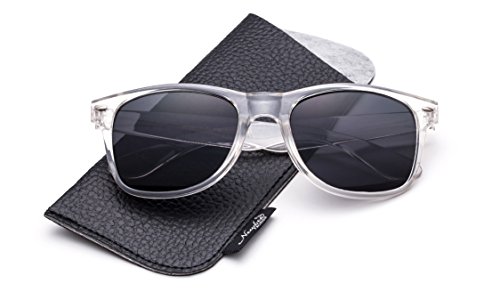 Sunglasses with Pouch Classic 80's Retro Vintage Design UV Protection Sunglasses