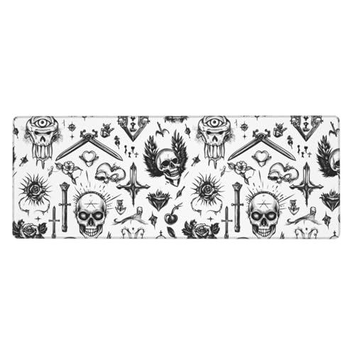 Tapis de bureau grand format contre le glissement du clavier