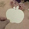 20pcs Apple Wood DIY Crafts Cutouts Wooden Apple Shaped Hanging Ornaments with Hole Hemp Ropes Wood Tags for Wedding Birthday Christmas Party Decorations #3