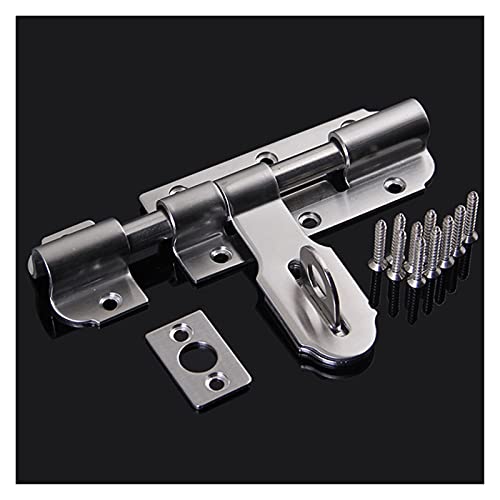 Motor de puerta corrediza, 2 4pcs / lot Tornillos de puerta de acero inoxidable Lock Home Office Barrel Puerta Perno Longitud del pestillo 135mm Espesor 2.0mm