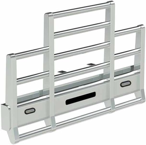 Technical Precision Replacement for Peterbilt 379 SFA Year 2007 Herd Defender 4 Post Grille Guard Bumper W Horizontal Bars Lift Assist SLAM Latch