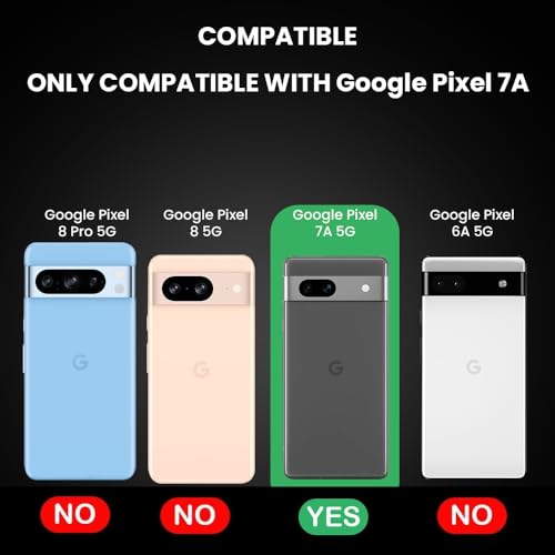 Image of Amazon Basics Shockproof Back Case Cover for Google Pixel 7a 5G | 360 Degree Protection | Slim Protective Case | Anti-Scratch Tough TPU Case for Google Pixel 7a 5G (Green)