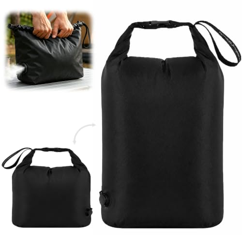 Bolsas de vacío para ropa y edredones, bolsa de lavandería de viaje - Bolsa de compresión impermeable de nailon 70D | Compresión manual, para vacaciones, camping, natación, mudanzas