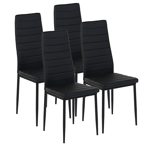 GOKHOMX Set di 4 Sedie Moderne in Similpelle