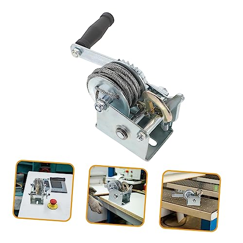 Winche manual con cable de acero para manejo pesado miniatura 7