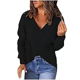 Ropa Mujer 2022 Sexy, Oversized Sweaters for Women, Women's Women's Hoodie Casual Solid Color V-Neck