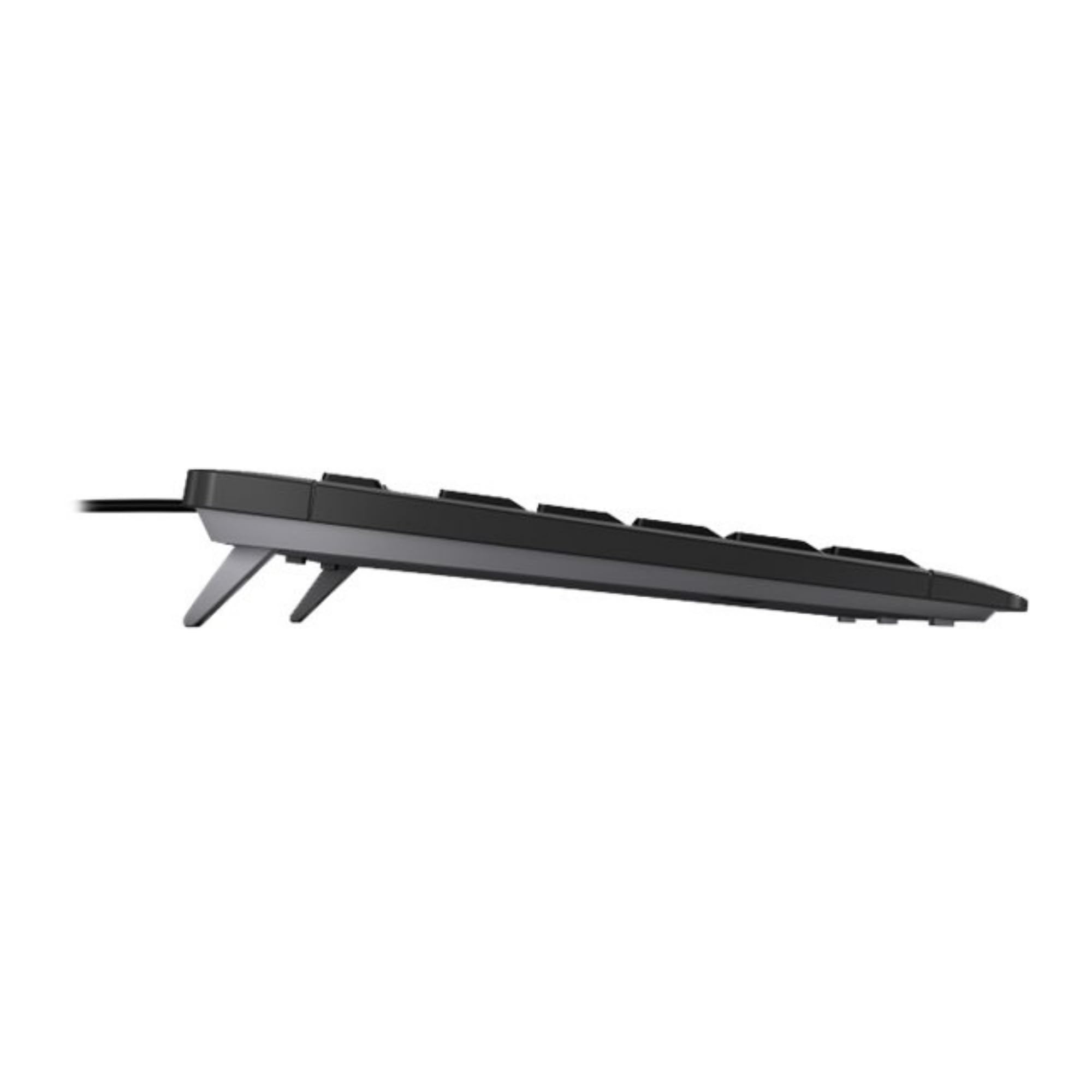 CHERRY Stream Keyboard, Clavier Filaire, Disposition française (AZERTY), Frappe silencieuse, Sensation de Frappe Unique, Design Plat, Noir