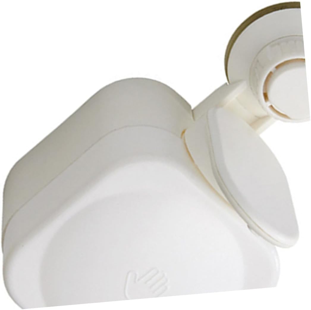 MAGICLULU Manual Soap Dispenser Box Liquid Soap Pump for Bathroom Wall-Mounted No Drilling Suction Cup Mount