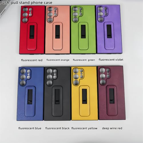 Housse antichoc Samsung S24 S23 Ultra rouge avec support push-pull