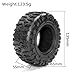 RcThjia 2.6” RC Tire-All Terrain Super Soft Sticky Tires 135mm Tall 2.6in Crawler Tires for 1/7 1/8 1/10 Scale Off Road Race, Suitable for Axial RBX10 MJX H8H MK07 KM4 4082/83 1/7 1/8 1/10 Crawler Car