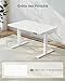 JUMMICO Höhenverstellbarer Schreibtisch mit USB-Ladeanschluss 120 x 60 cm, Schreibtisch Höhenverstellbar Elektrisch, Steh-Sitz Tisch Stehpult Verstellbarer Computertisch,Standing Desk,Weiß
