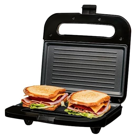 OVENTE Electric Panini Press Grill with Nonstick Plates, LED Indicator Lights, Thermostat Control, Cool Touch Handle, Compact Sandwich Maker Perfect for Cooking Breakfast, Snacks & More, Black GP0401B