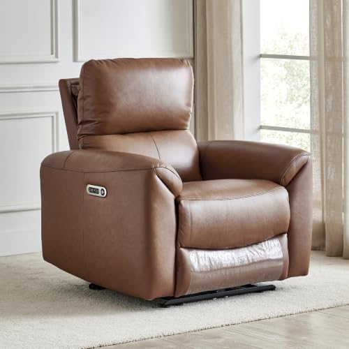 Image of Home Centre Oakley|Electric Recliner|Half Leather|1 Seater Recliner|Brown1 Year Warranty