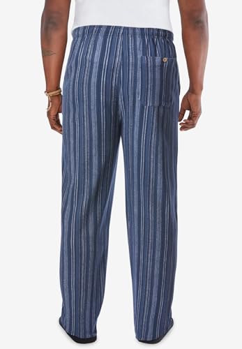 KingSize Men's Big & Tall Elastic Waist Gauze Cotton Pants2