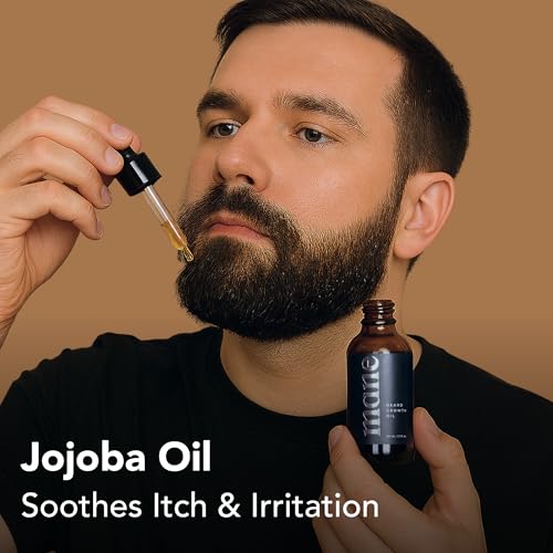 Beard Care Oil for Men (30ml) – Nourishing Blend with Jojoba & Sesame Seed Oils for Thicker-Looking, Fuller Beard Appearance – Hydrating and Conditioning Formula for Beard & Mustache