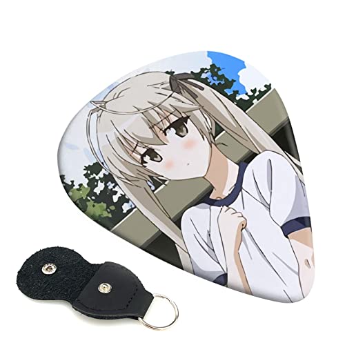 6枚セット ギターピック 春日野 穹 スタイリッシュ 3種厚さ0.46/0.71/0.96mm 6弦アコースティックギター、エレクトリックギター、ベース、バンジョー、マンドリン 6つのギターピックに適しています おにぎり型紛失防止 ギターアクセサリ Abs