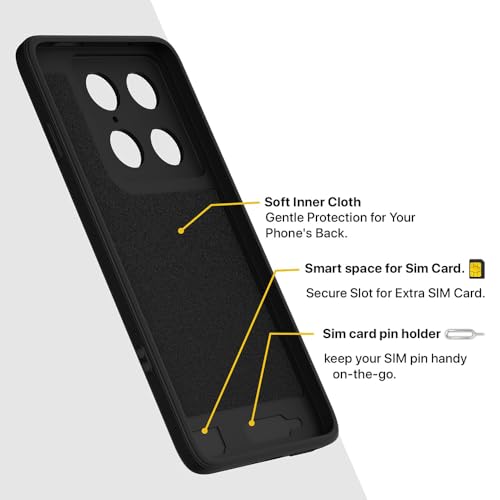 Image of Back Cover Motorola Signature 5G | MagFit Ring Design (Non-Magnetic) | Shockproof Case | Anti-Slip Grip | Raised Camera Edges | Slim Protective Case for Motorola Signature 5G (Matte Black)
