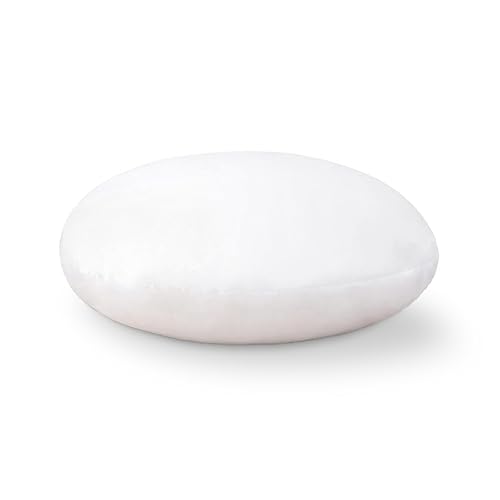MIULEE 24 Inch Round Throw Pillows Pillow Insert, Floor Pillow Form Stuffer Sham for Decorative Cushion Bed Couch Sofa Wedding