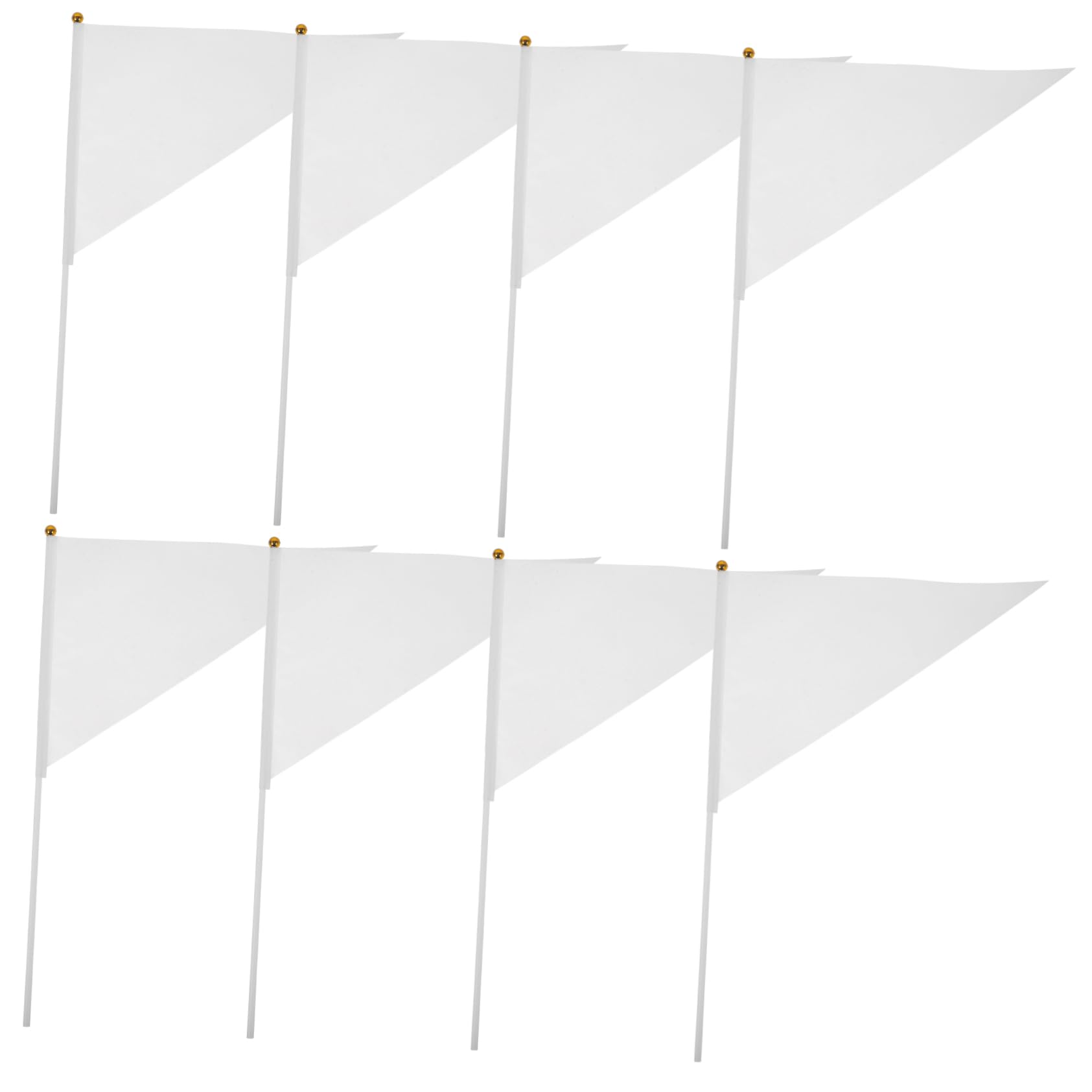30 banderines pequeños de mano de poliéster resistente y ligero para decoración portátil