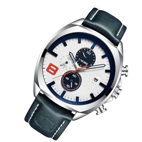 Montre homme décontractée en cuir pour le quotidien professionnel