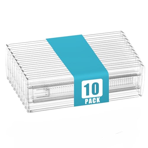 Aevorant 10 Pièces Separateur Tiroirs - Séparateur de Tiroir Réglable 28,5–50,5 cm, Organisateur de Tiroir Transparents pour Cuisine, Bureau, Chambre à Coucher