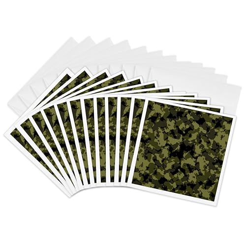 Cartes de vœux camouflage pour invitations anniversaire et fêtes nature