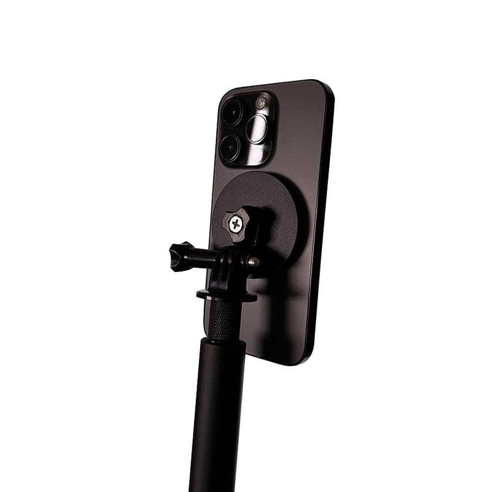 Monopod de golf Selfie Stick y analizador de columpio, trípode ajustable y estaca de pico para grabar tu swing con soporte para teléfono