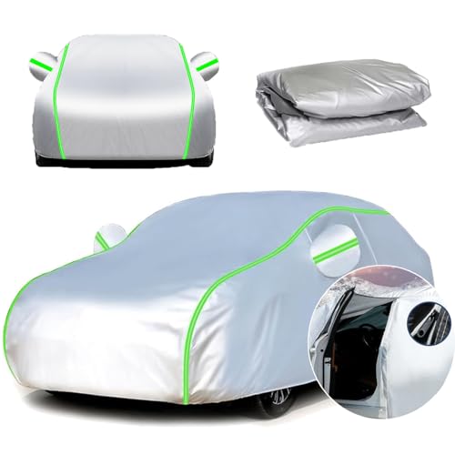 Car Cover Waterproof for 𝖫𝗈𝗍𝗎𝗌 𝖤lite S/R/SC 2001-2011 Outdoor Car Cover All Weather Dustproof UV proof Snowproof,Full Car Cover with Side Door Zipper and Storage Bag for Most Cars