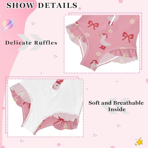 Image of Girls One Piece Swimsuits Long Sleeve Swimsuit Zipper Bathing Suits Swimwear