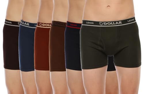 Image of Dollar Lehar Mens Combed Cotton Trunk - Actual Colour May Vary