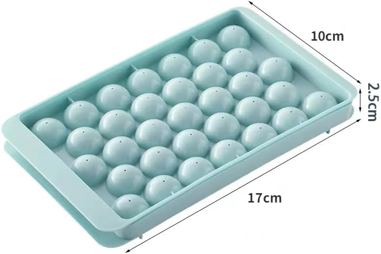 Orret Home Pratik ve Şık 33'lü Küre Yuvarlak Buz Kalıbı - Küre Buzluk 33'lü | Buz İçecek Topu | Buz Lolipop Kalıbı [ASORTİ]