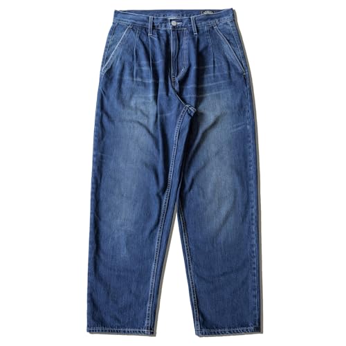 Red Tornado Denim Two Tuck Pants