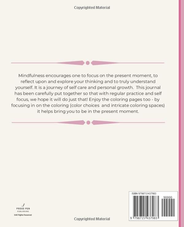 Mindfulness Journal de self-reflection pour retrouver la paix intérieure au présent