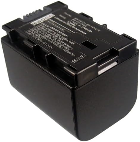 Camcorder Battery, Compatible with JVC Everio GZ-MS110BU Camcorder, (li-ion, 3.6V, 2400mAh) Ultra High Capacity, Replacement for JVC BN-VG121 Battery