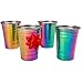 Rainbow Stainless Steel Cups, 16oz - Set of 4, Unicorn Cups are durable & Unbreakable for Indoor and Outdoor use - BPA Free