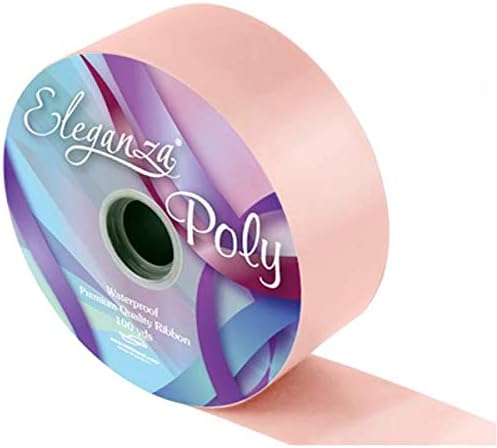 ELEGANZA Poly Ribbon, 12 x 12 x 6 cm, Peach