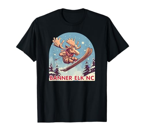 Banner Elk NC Ski Moose T-Shirt