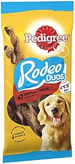 Pedigree Rodeo Duos - Dog Treats - with Beef and Cheese - 123 g (Pack of 10)