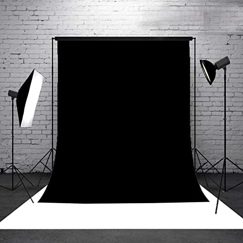 Lalaport 10Ft X10Ft 190 Gsm Seamless Durable Backdrop For Party, Wedding, Baby Shower, Birthday, Graduation, Exhibition Decoration Photography Bridal Shower Drape Photo Booth Home Curtain - Black #TOP6
