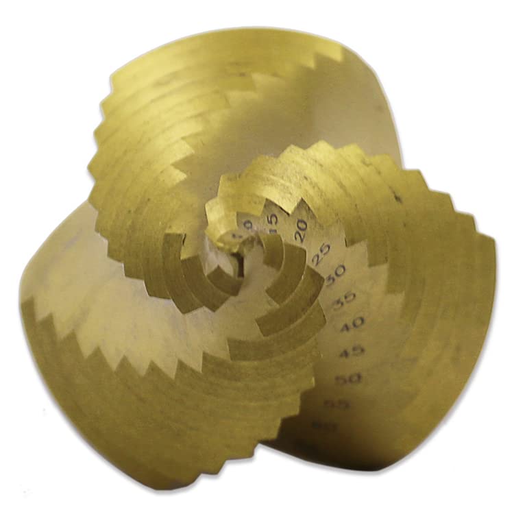 6-65mm/6-60mm HSS Rundschaft Stufenbohrer Spiral Metall Holzbearbeitung Stufenbohrer Lochbohrer Zimmerei Holzwerkzeuge(Titanium 6-65mm)