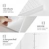 gisgfim 100 Sheets Cornell Notes Loose Leaf Paper Notebook Taking System Filler Paper 8.5×11 Inch 3 Hole Punch Cornell-Style Notes Pages Note Taking Supplies for School Office Business Home 80gsm #2
