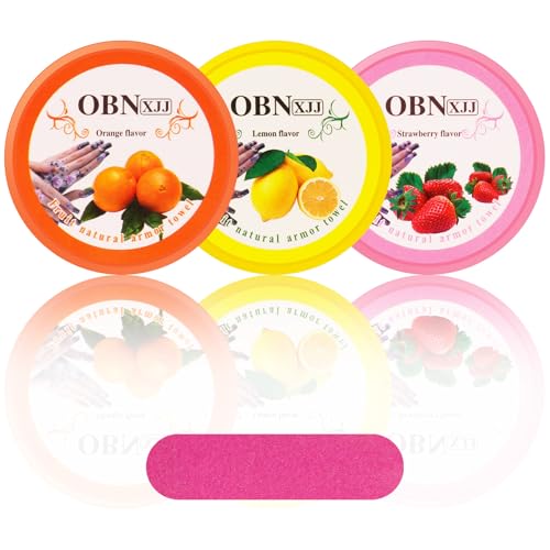 LOPHE Discos QuitaEsmalte para Uñas, 3 Pcs Toallitas Quitaesmalte de Uñas, Toallas Desechables para la Eliminación de Uñas, Quitaesmalte de Uñas, Quitauñas Toallitas sin Pelusas, Tipo A